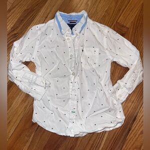 Tommy Hilfiger Kids White Button-Up Shirt, 4T